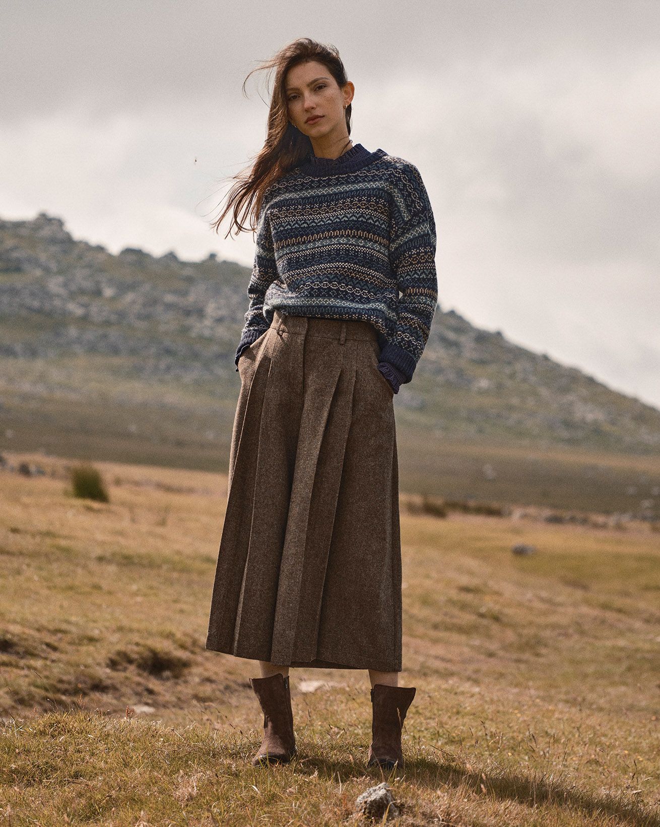 Pleat Detail Culottes