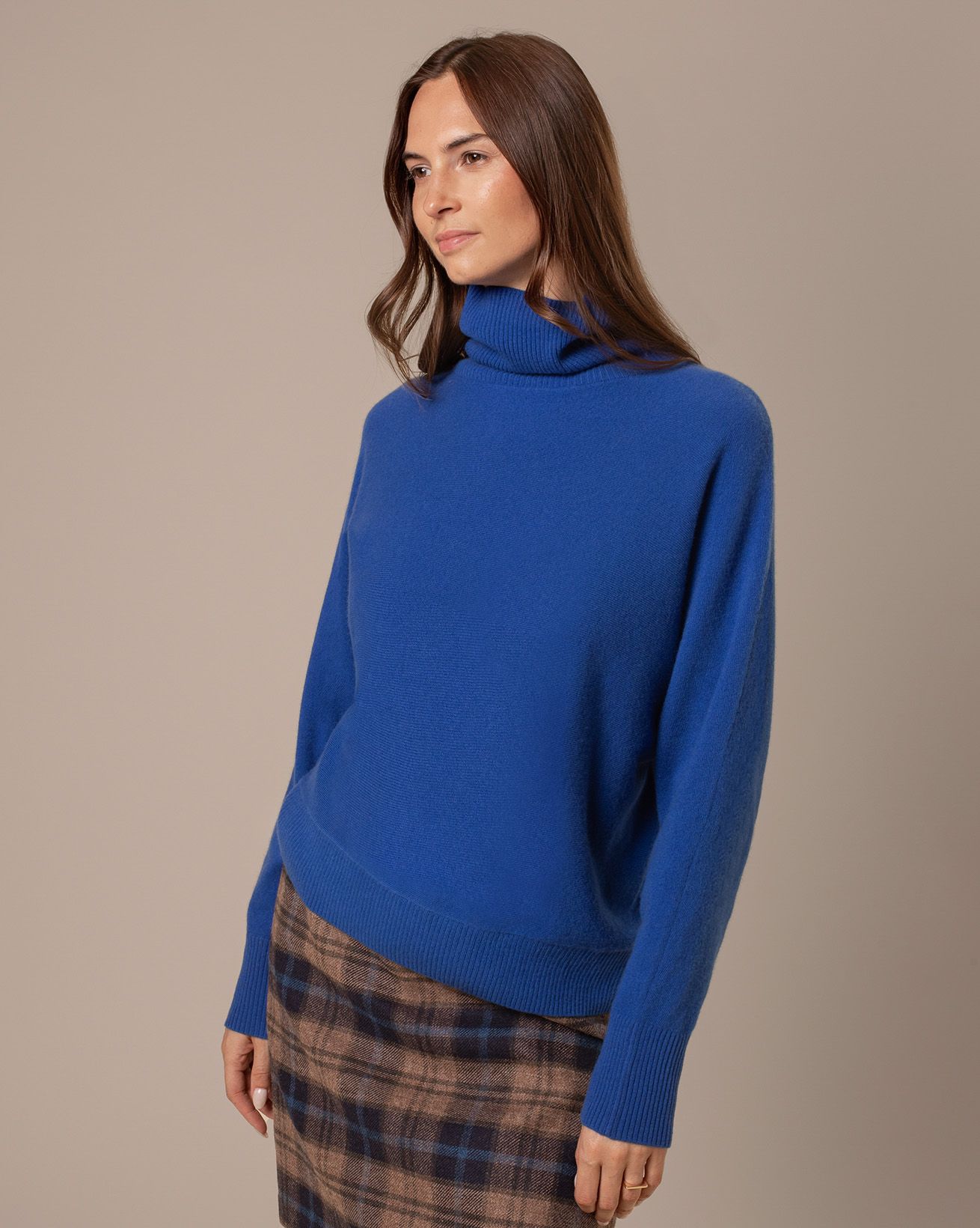 Lambswool Roll Neck Jumper