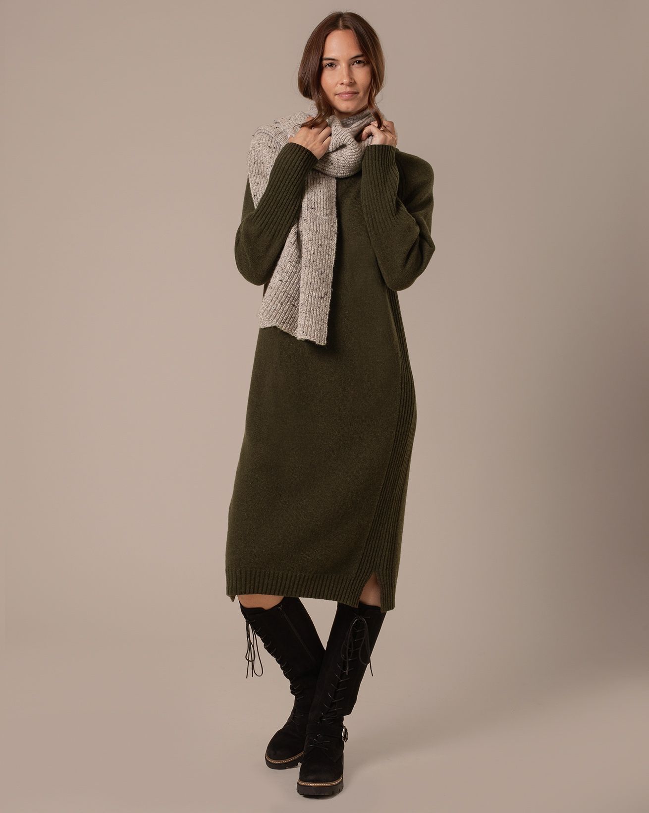 MIDI DRESS UNDRESSED LAMBSWOOL