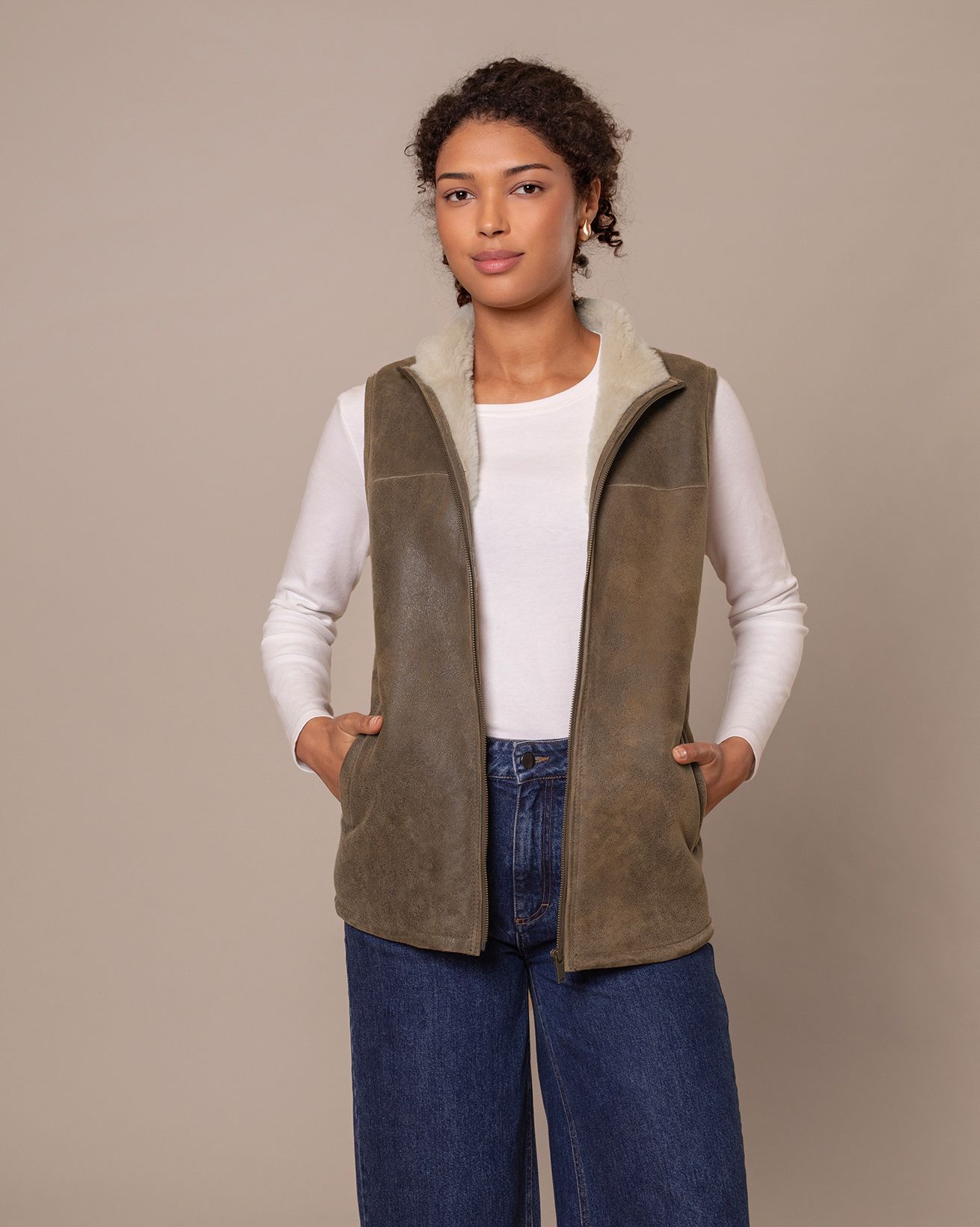 Shearling Vest