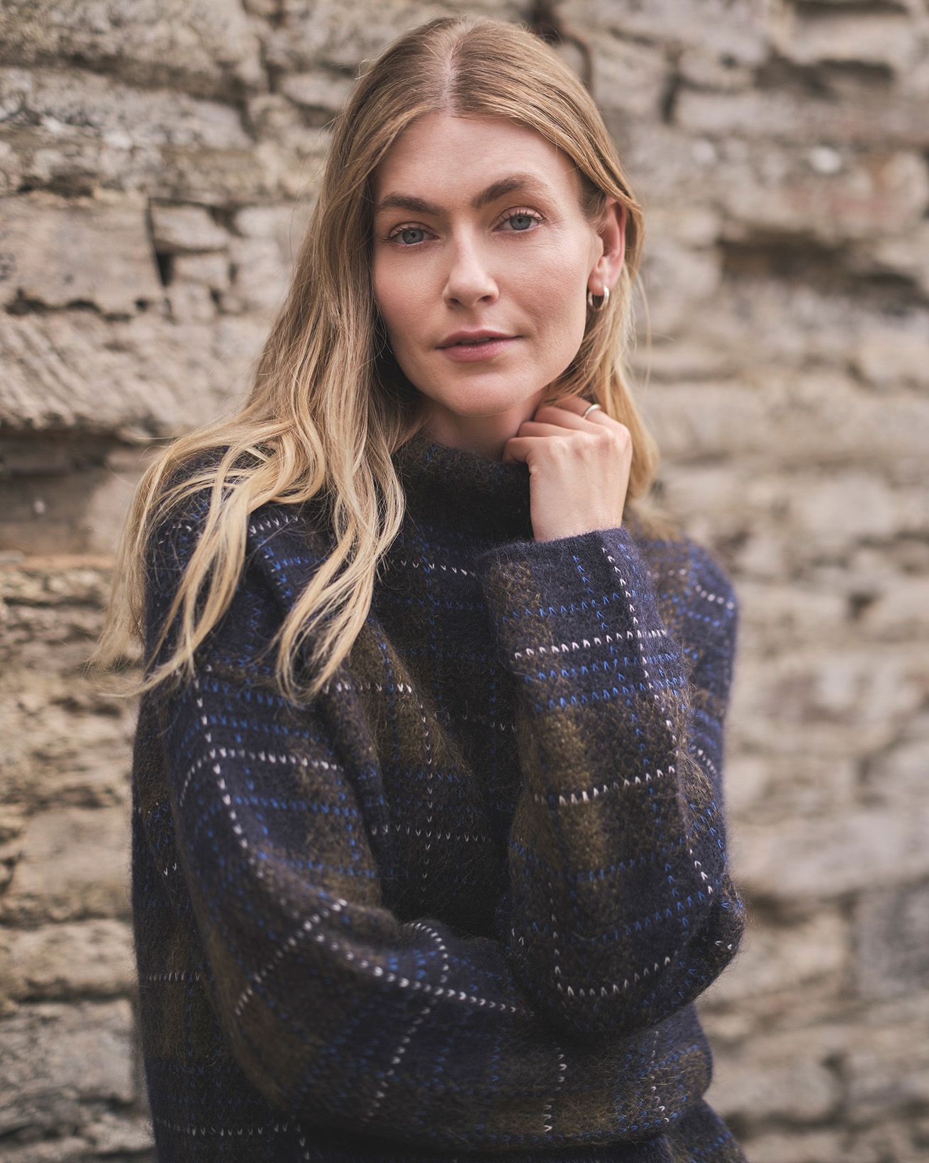 Mohair Check Tunic