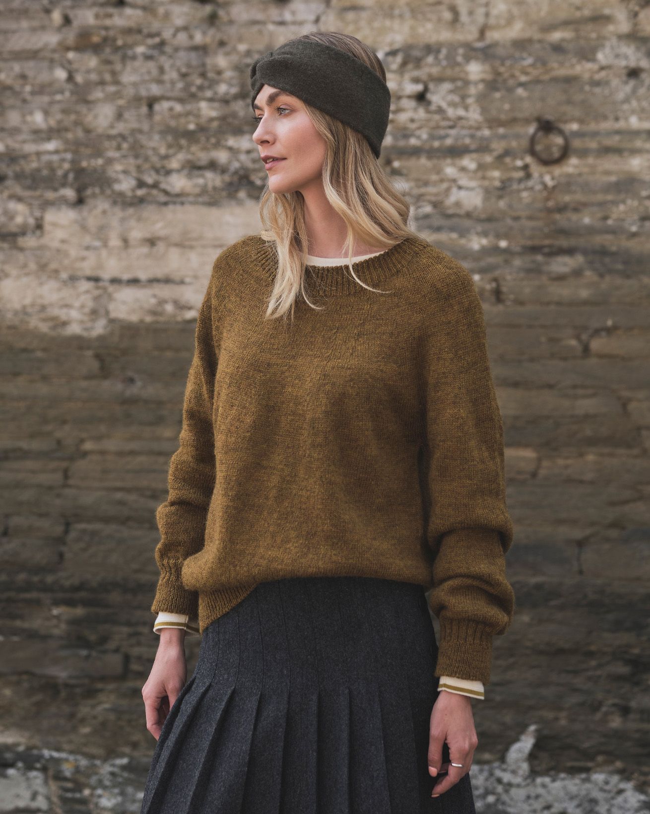 Gansey Stitch Crew Neck Jumper 