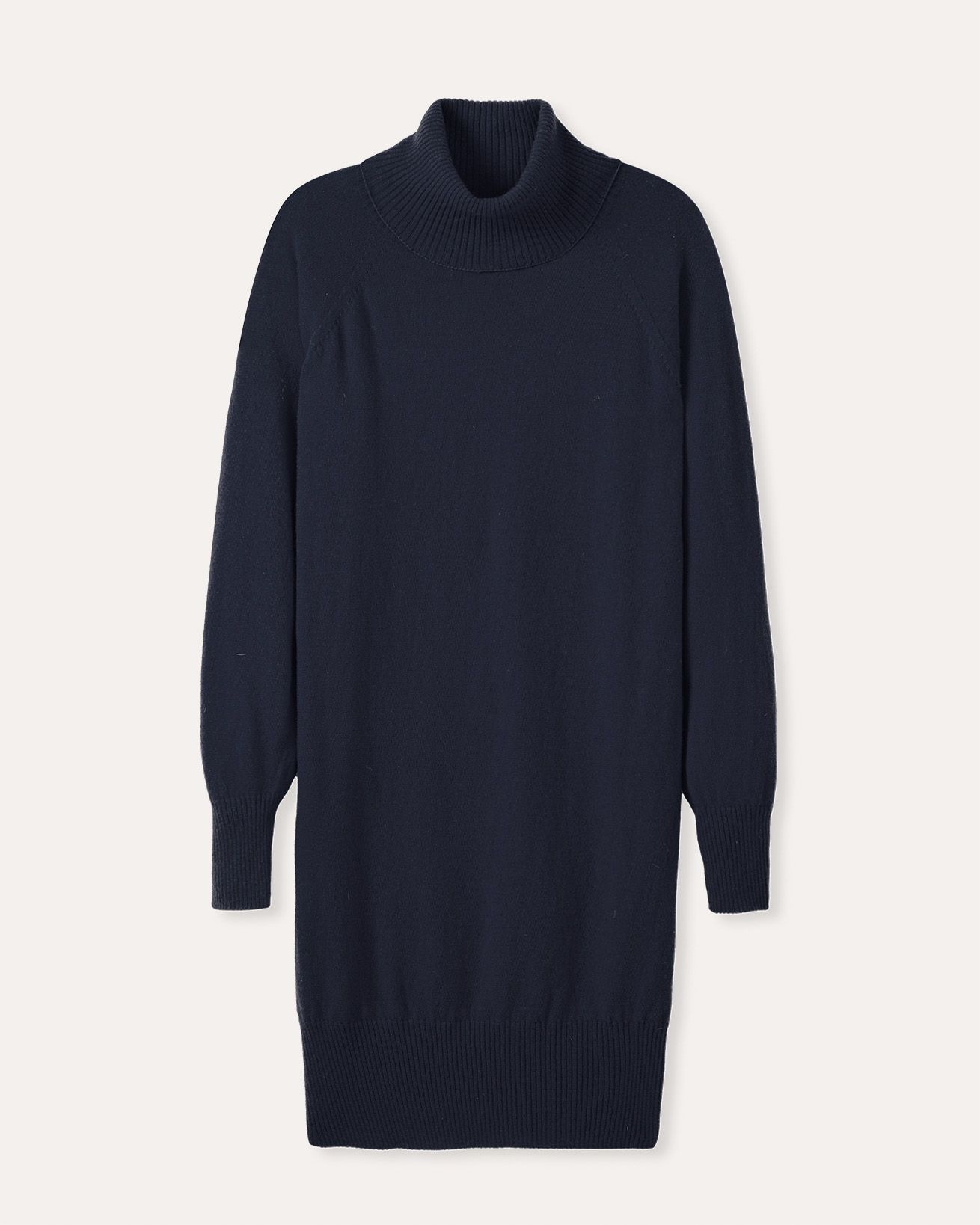 Supersoft Roll Neck Knee Length Dress