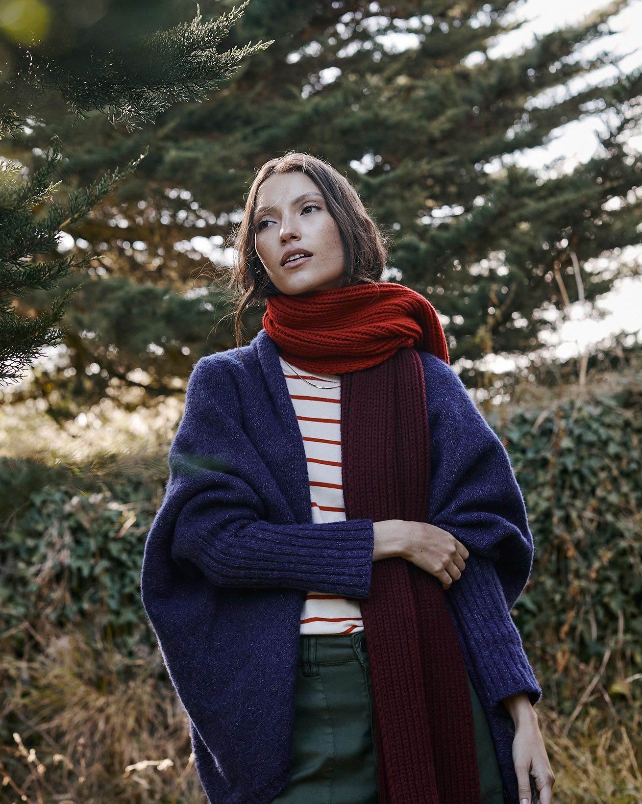 Lambswool Colourblock Scarf