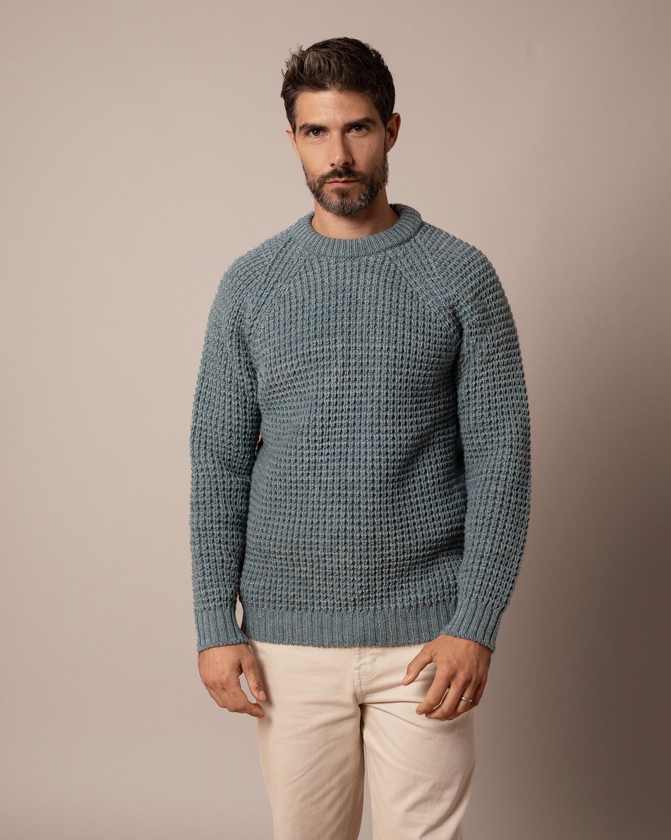 Men's Waffle Stitch Crew
