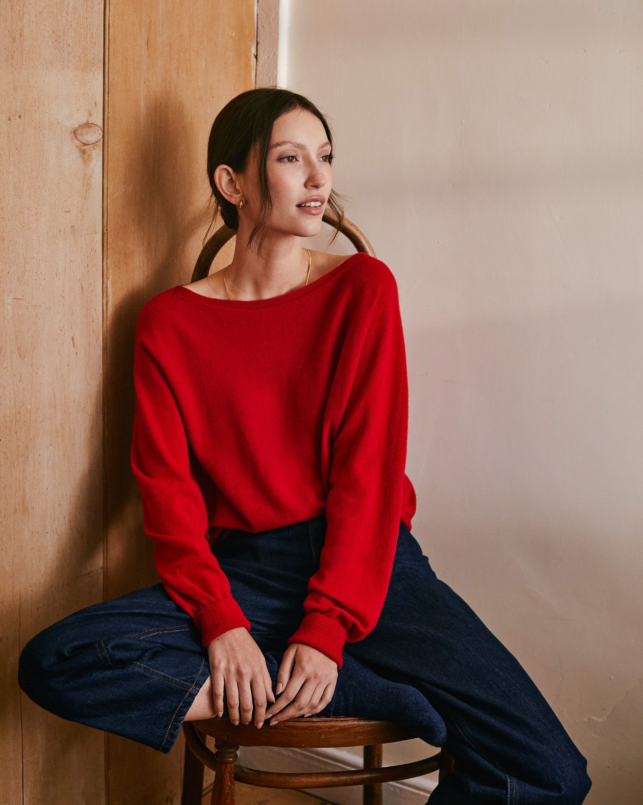 Supersoft Slash Neck Jumper 