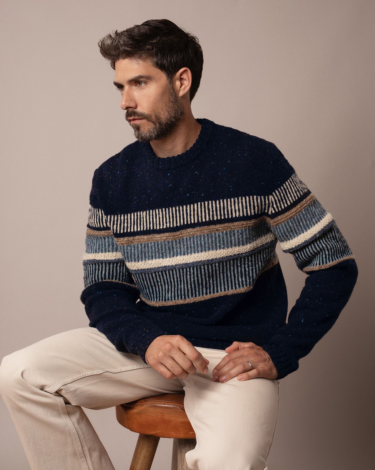 Men's Statement Donegal Jumper