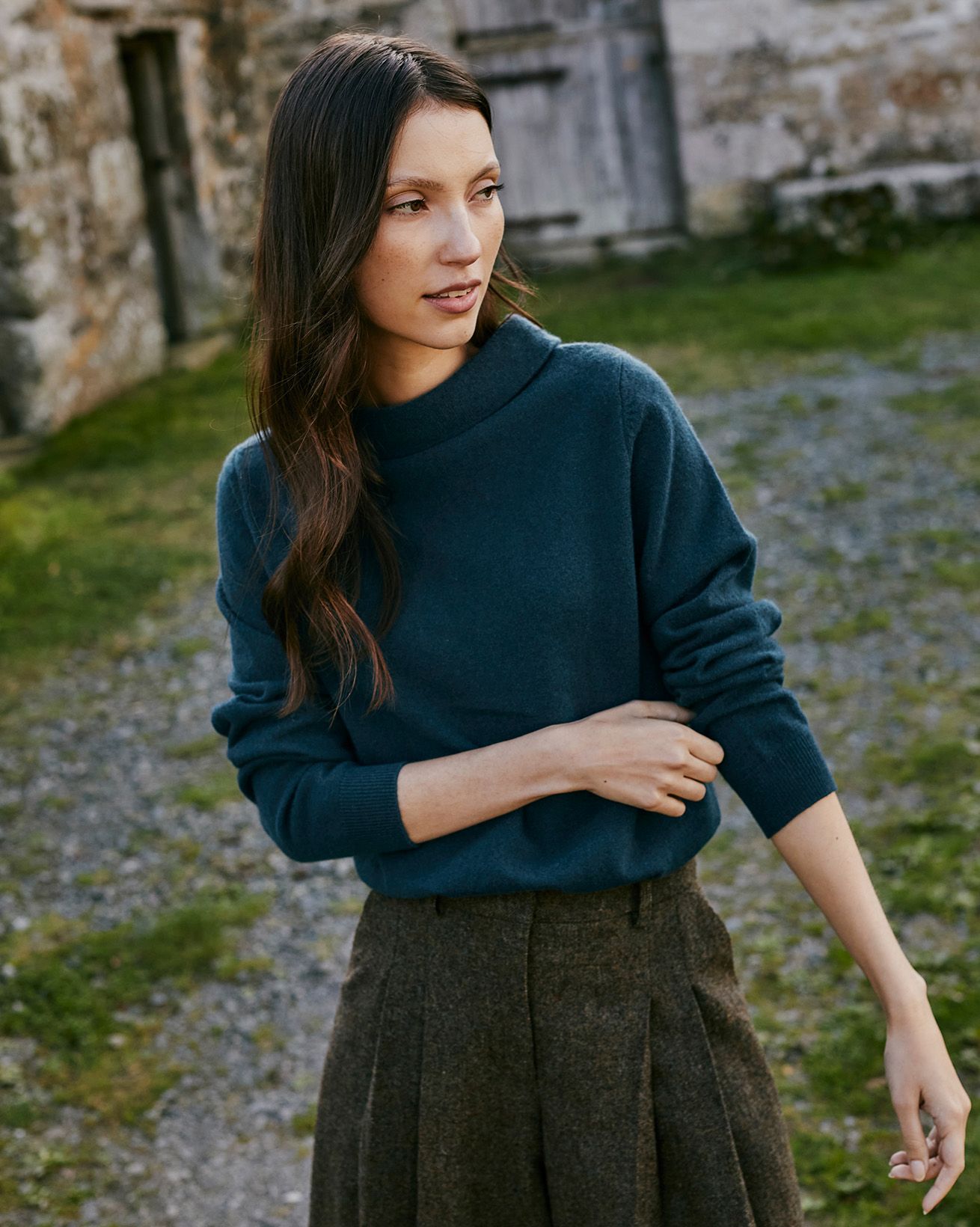 Slim Boat Neck Jumper 