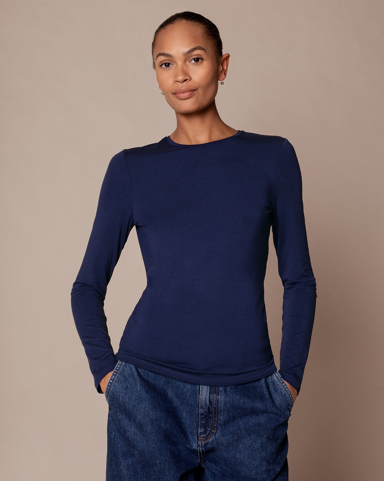 Silky Crew Neck