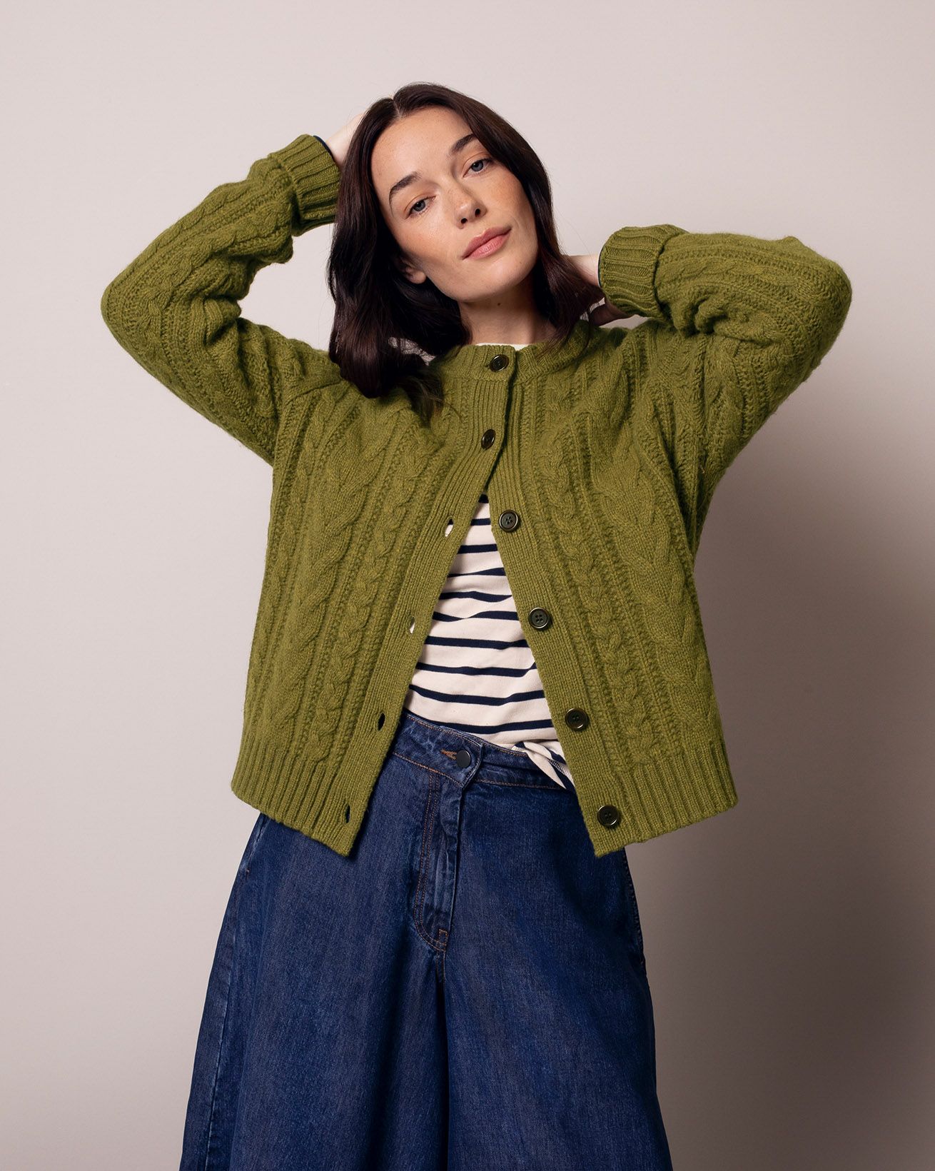 Merino Cable Cardigan