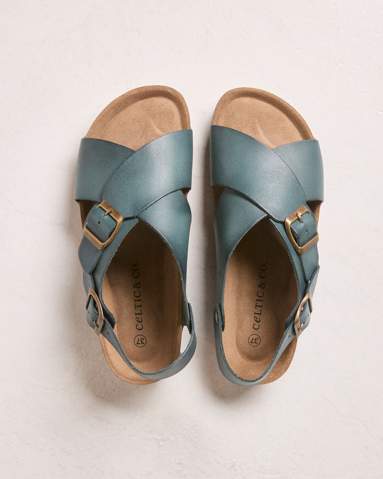 Crossover Buckle Sandals