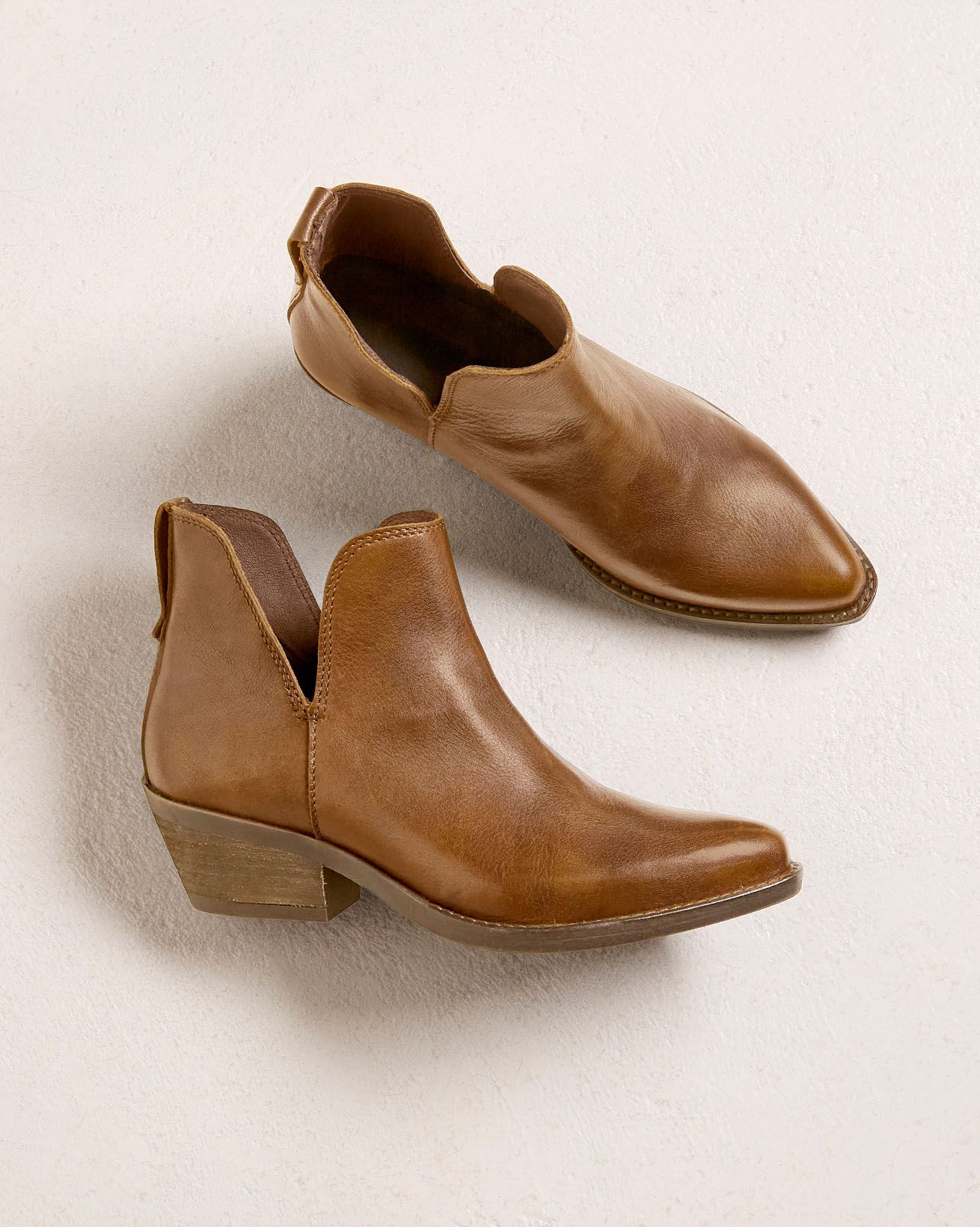 Split Detail Ankle Boots