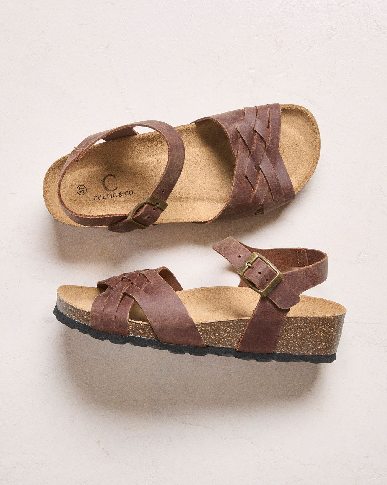 Woven Detail Low Wedge Sandal