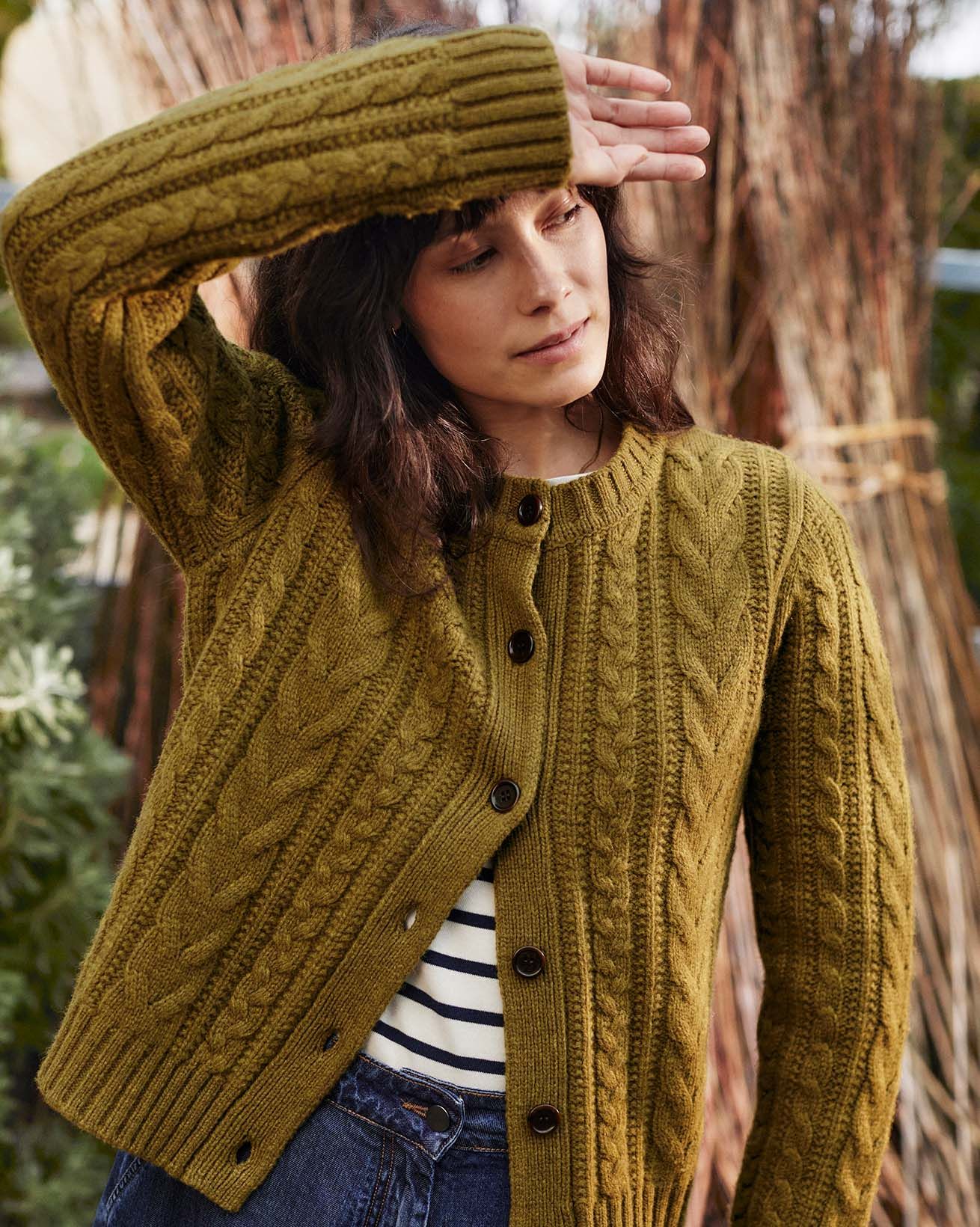 Merino Cable Cardigan