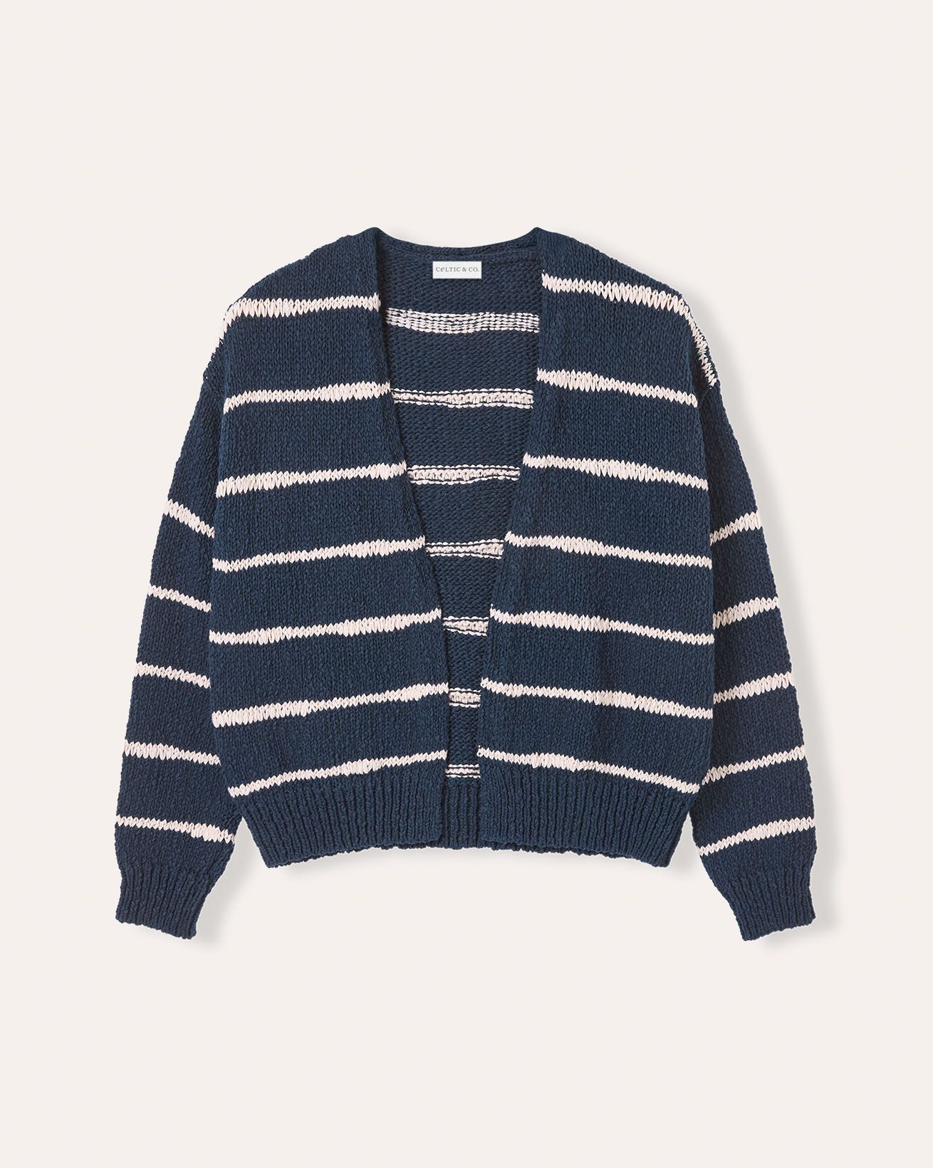 Linen Blend Drop Stitch Cardigan