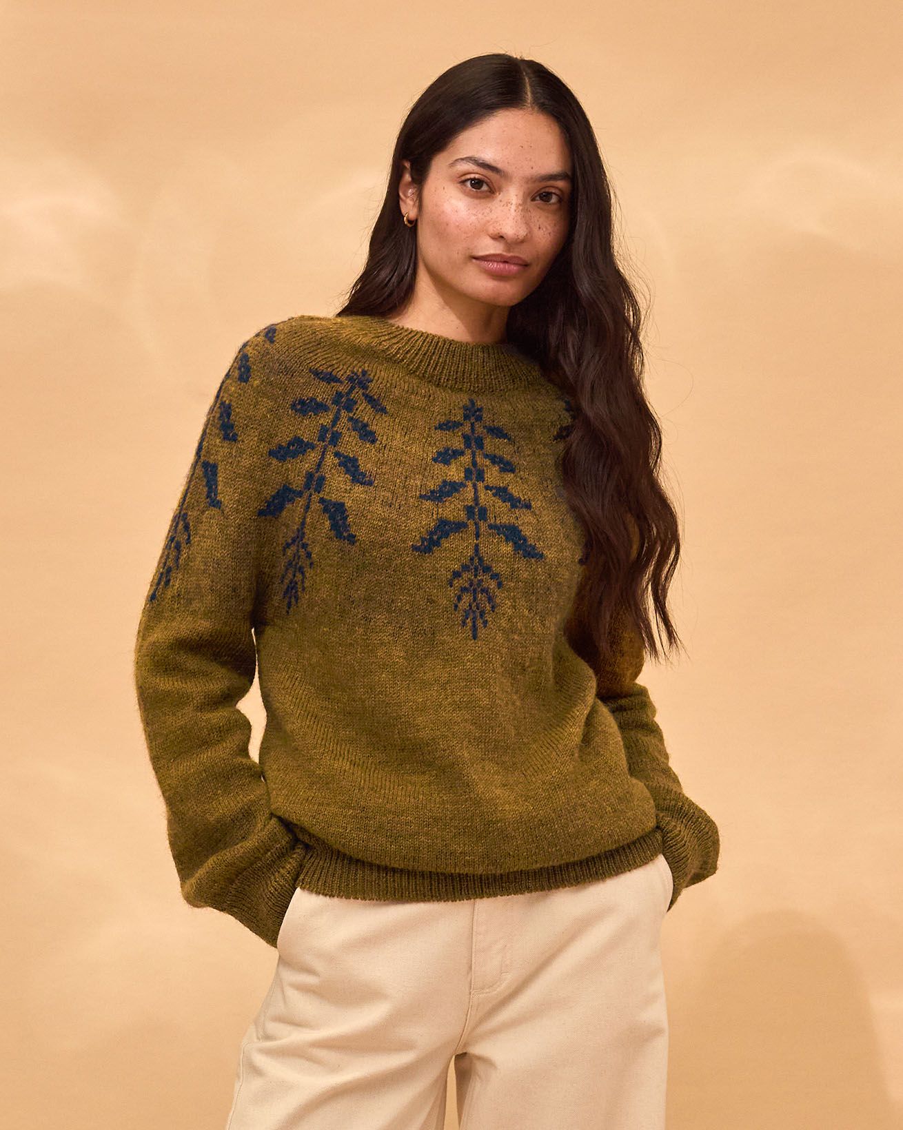 Botanical Yoke Jumper