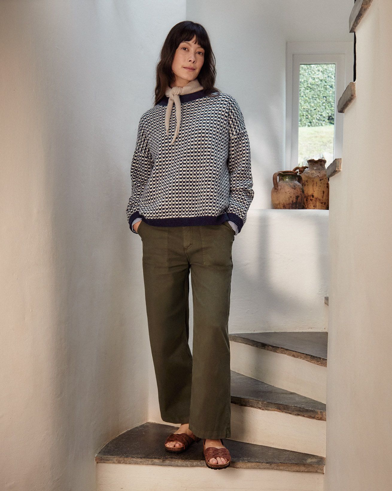 Wide Straight Leg Trousers