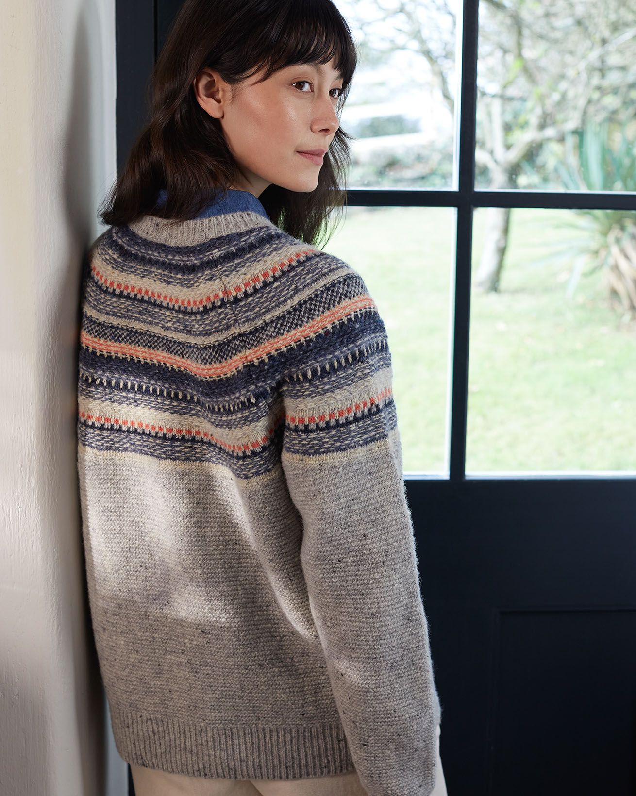 Stitchy Stripe Yoke Jumper