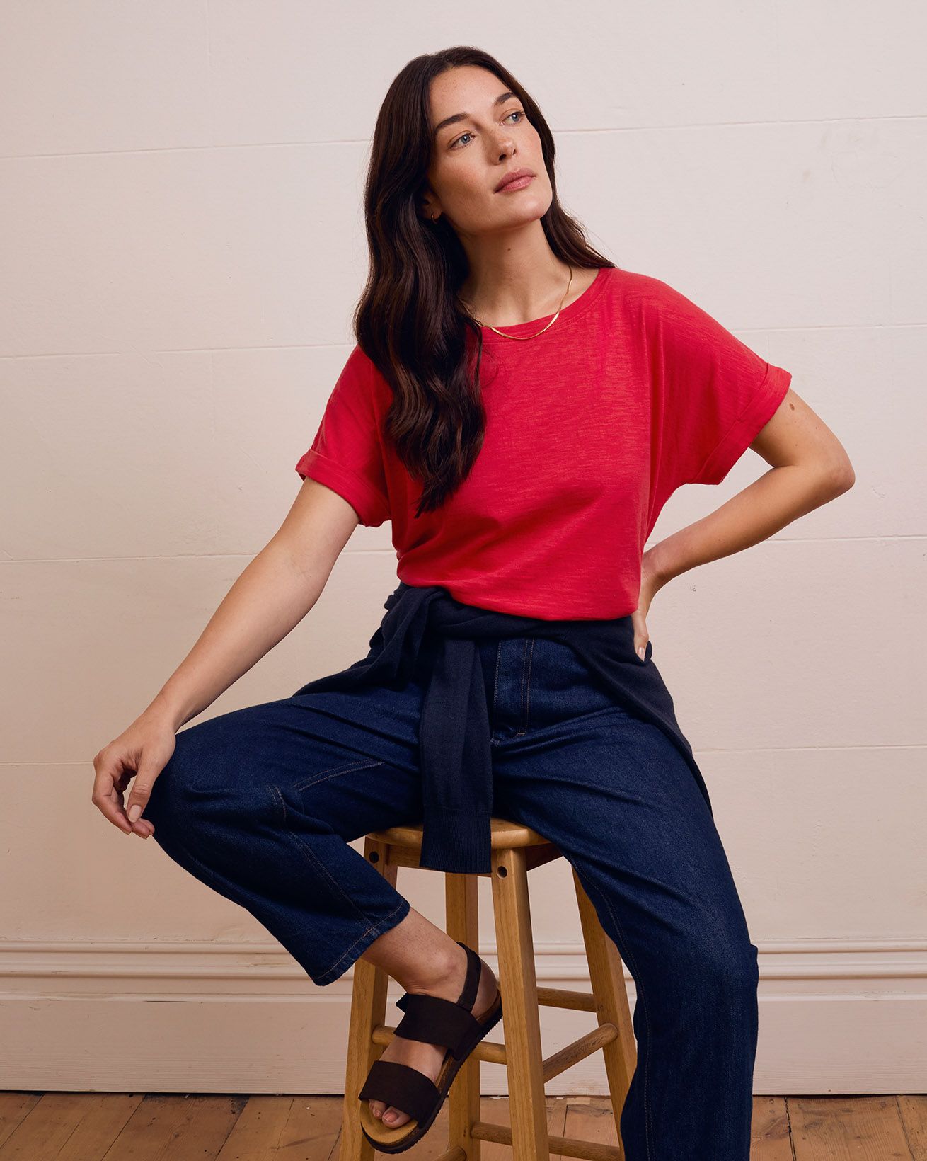 Organic Cotton Grown On Sleeve T Shirt