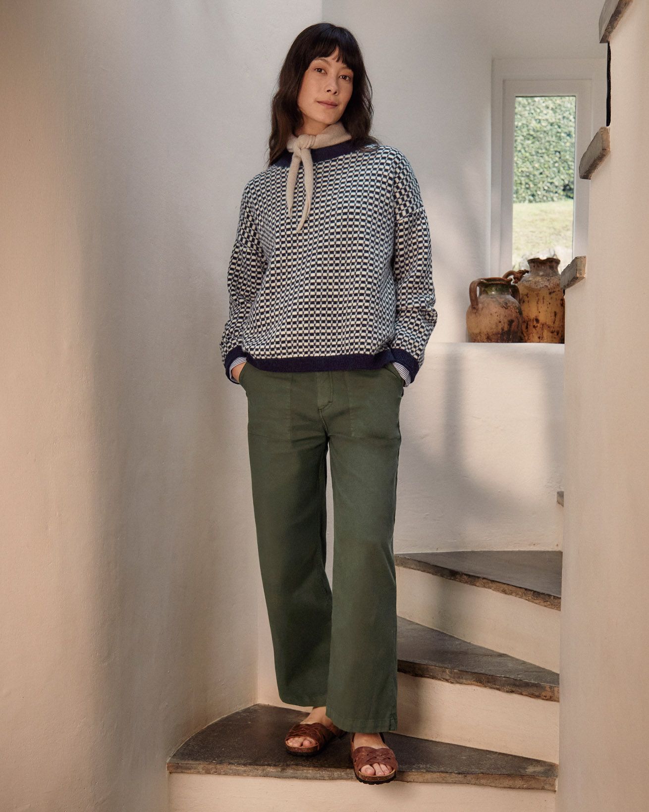 Wide Straight Leg Trousers