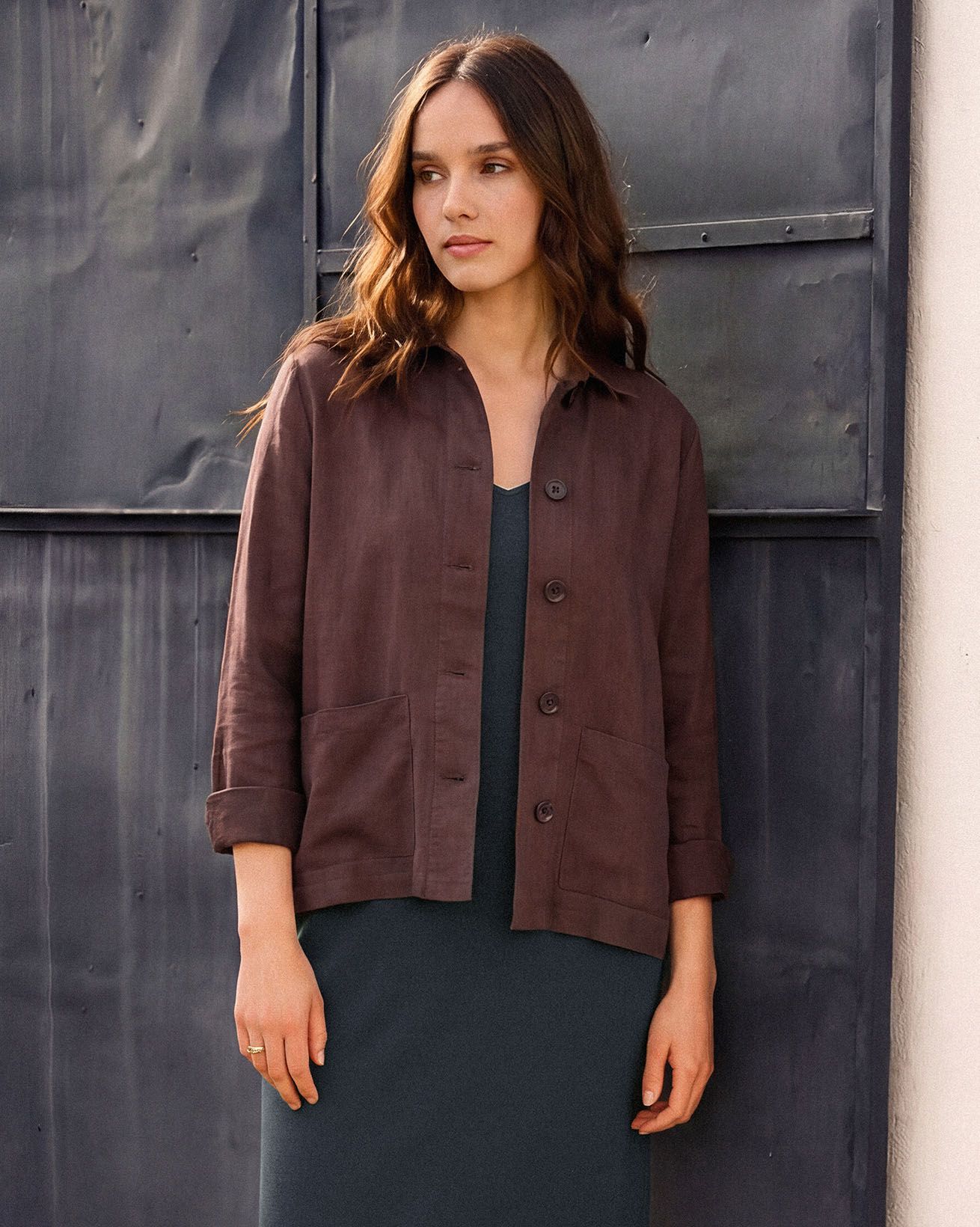 Pure Linen Boxy Jacket