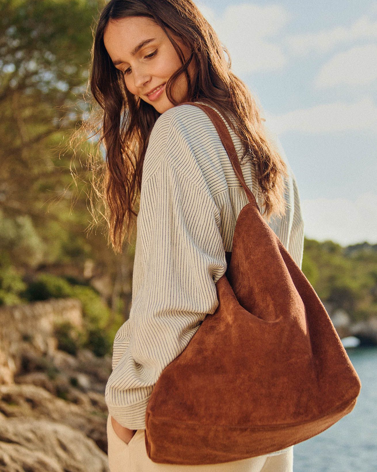 Wildleder Schlaue Schultertasche