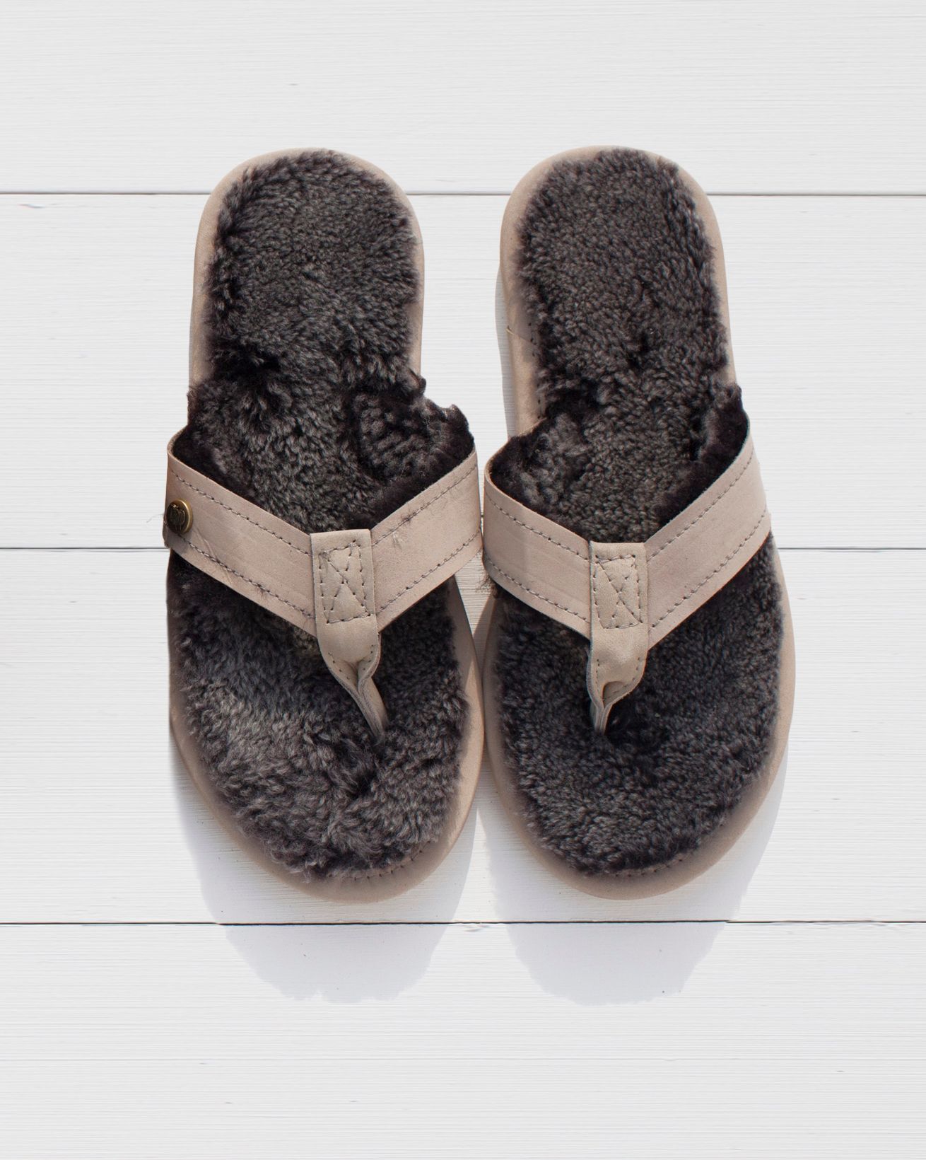 Shearling Flip-flops