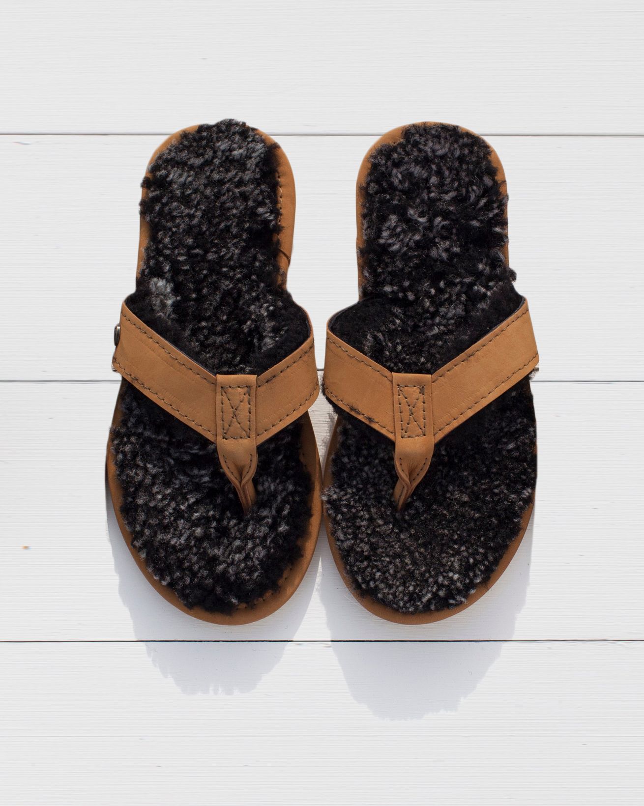 Flip-Flops aus Shearling