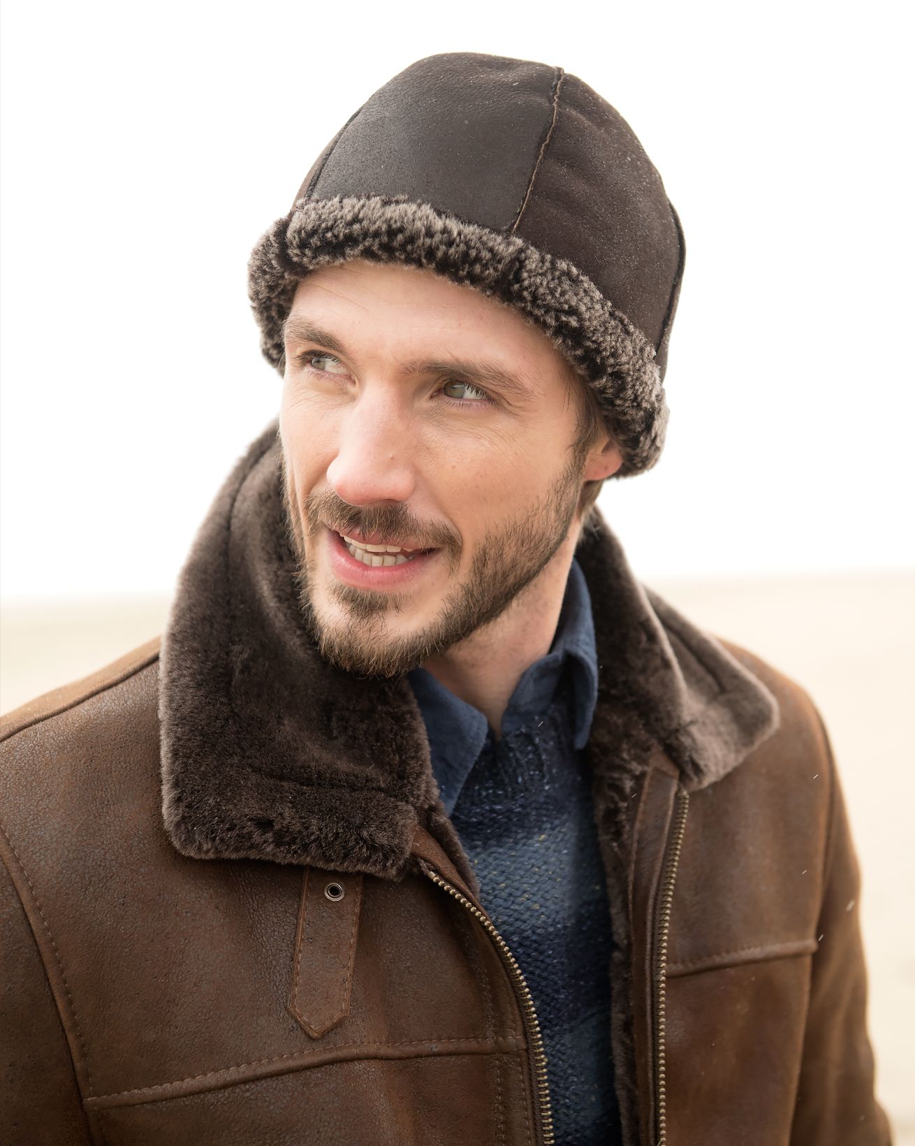 Men's Sheepskin Beanie
