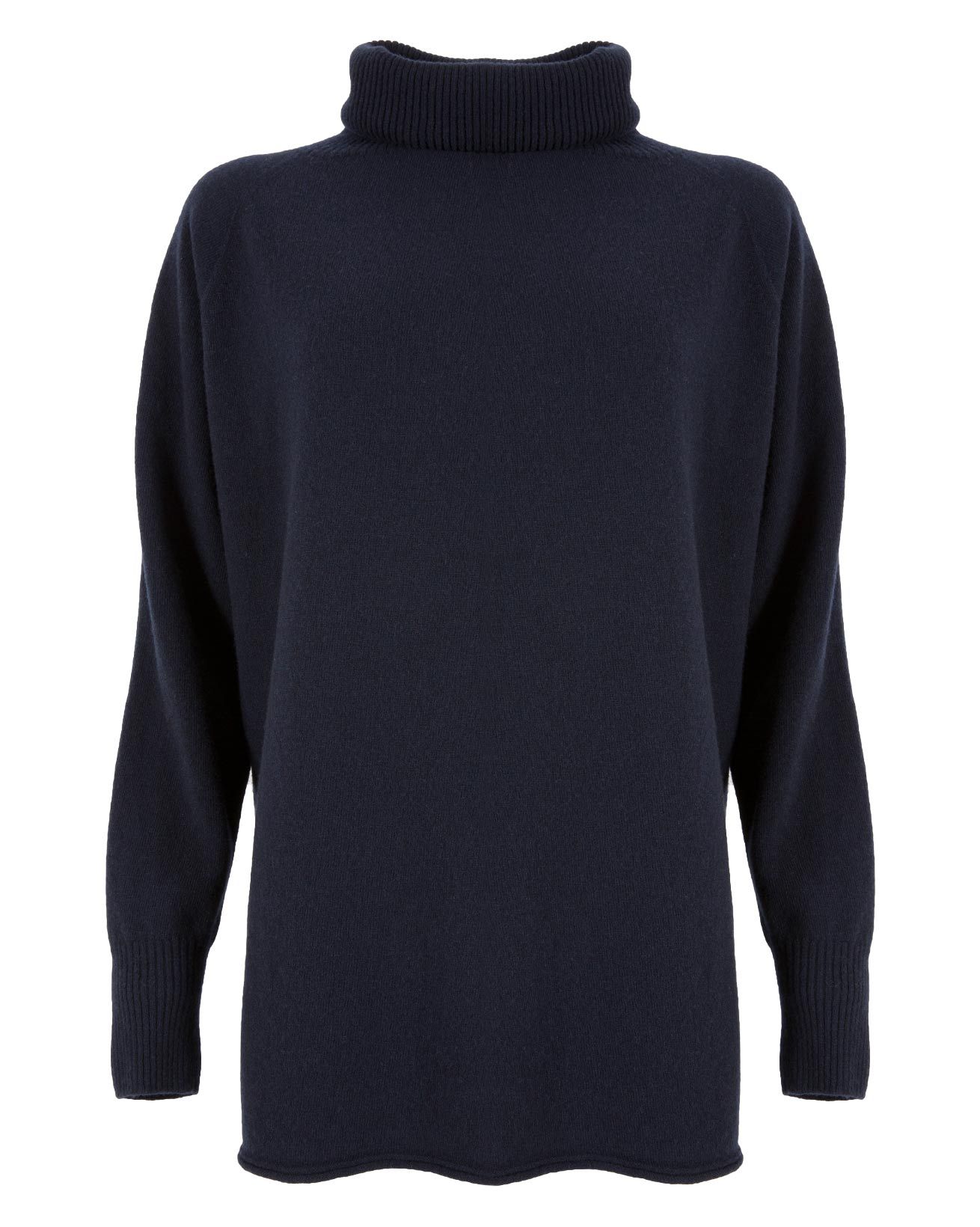 Geelong Slouch Roll Neck / Dark Navy / XL
