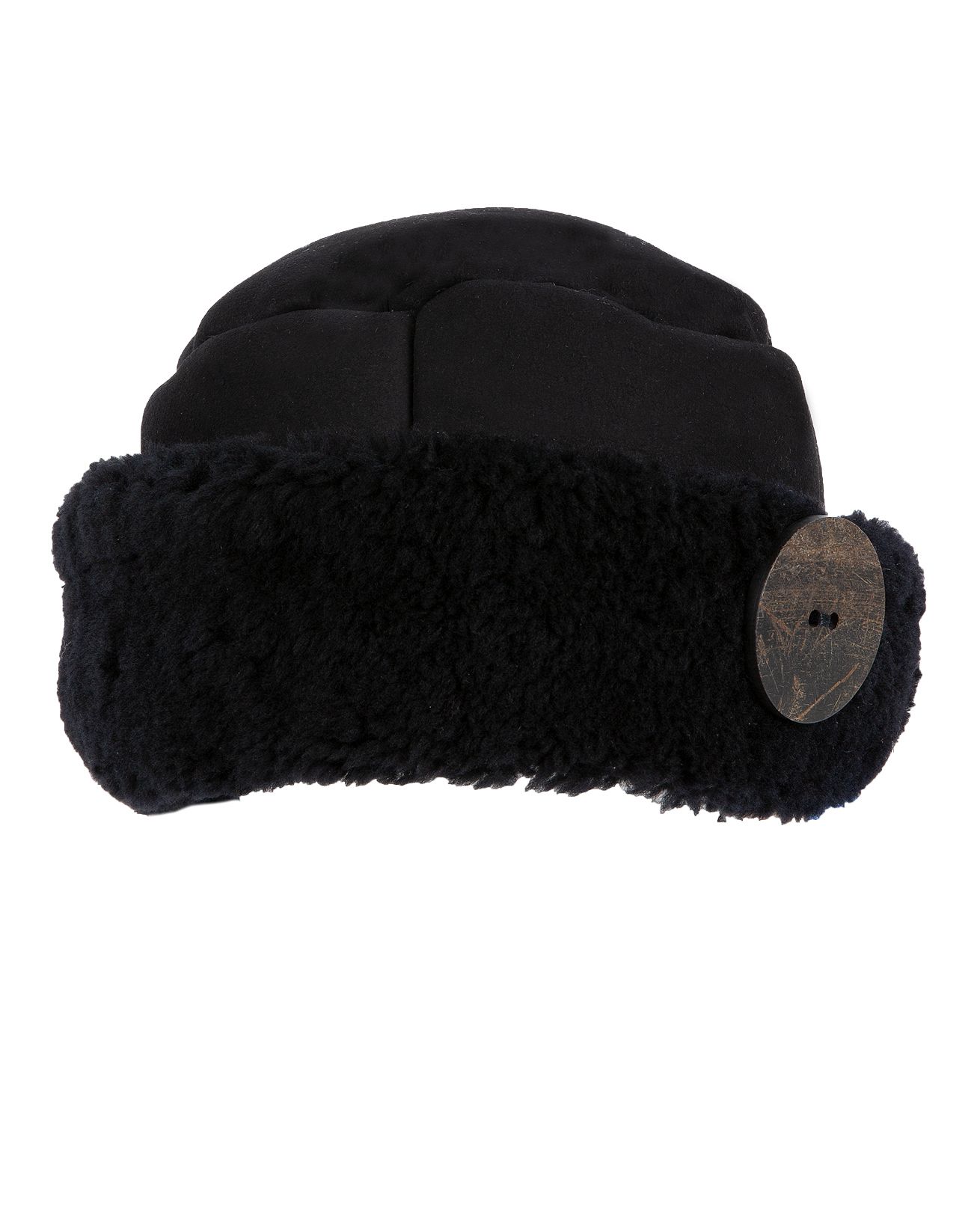 Sheepskin Button Hat