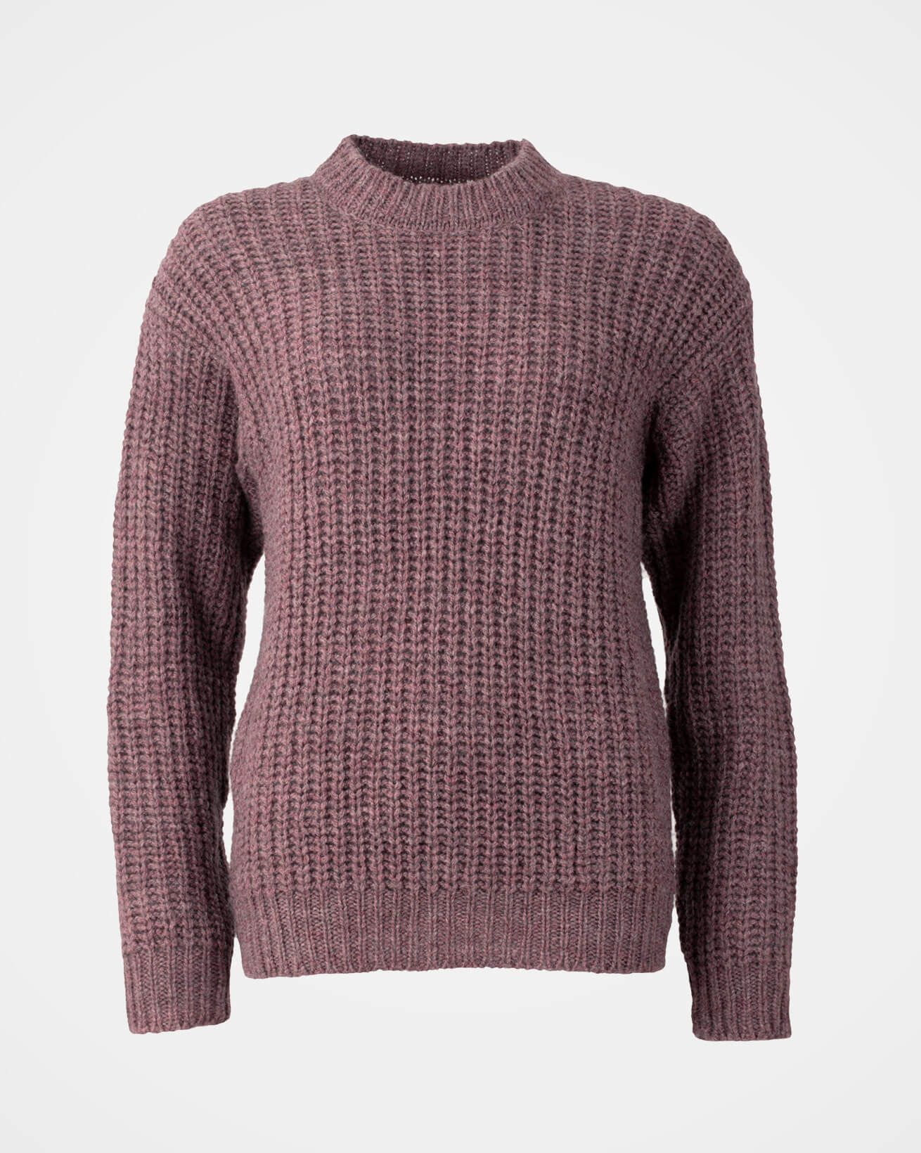 Waffle Stitch Crew - Size Small - Sloeberry - 1708