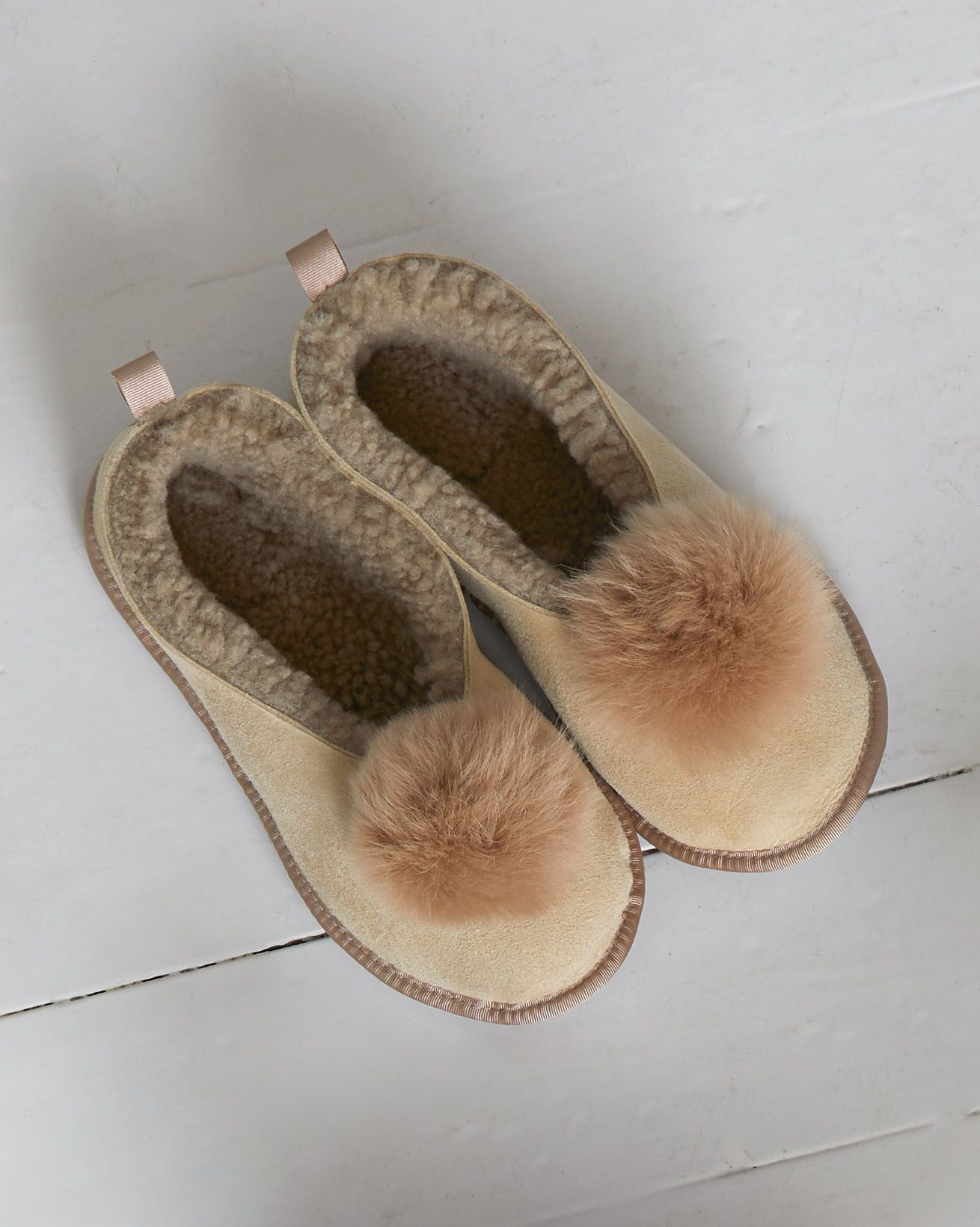 Ballerina Pom Pom Slippers
