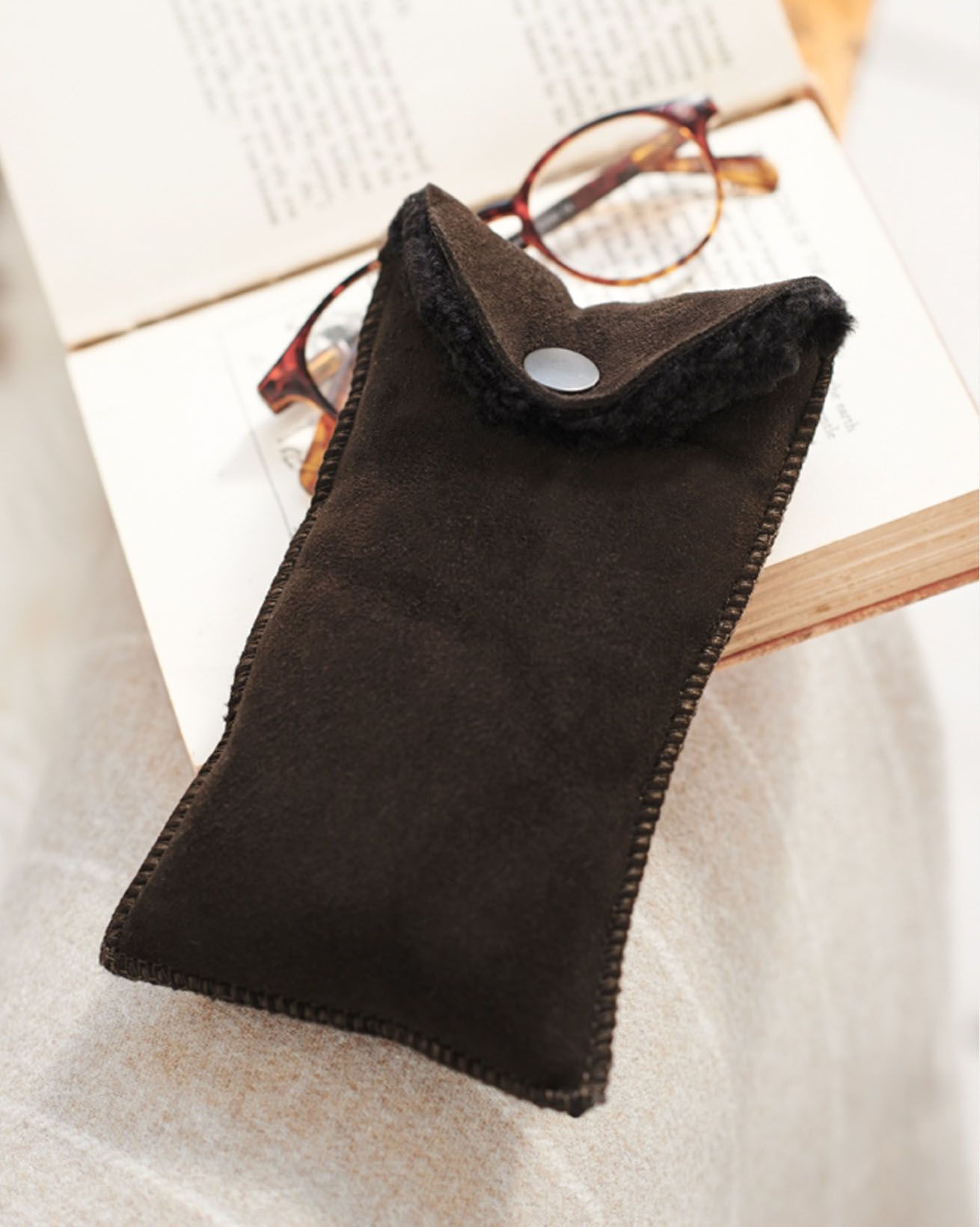 Sheepskin Glasses Case
