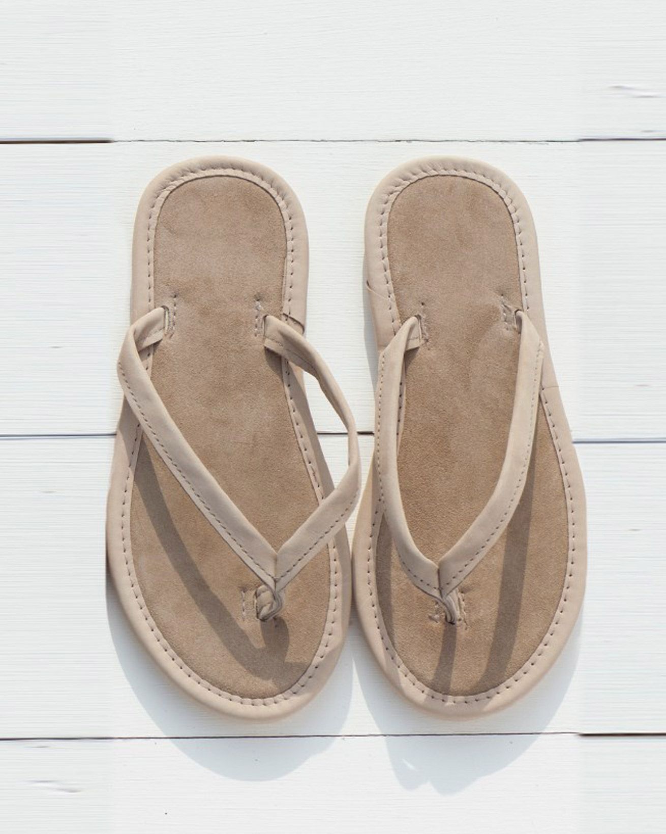 Nubuck & Suede Flip Flops 