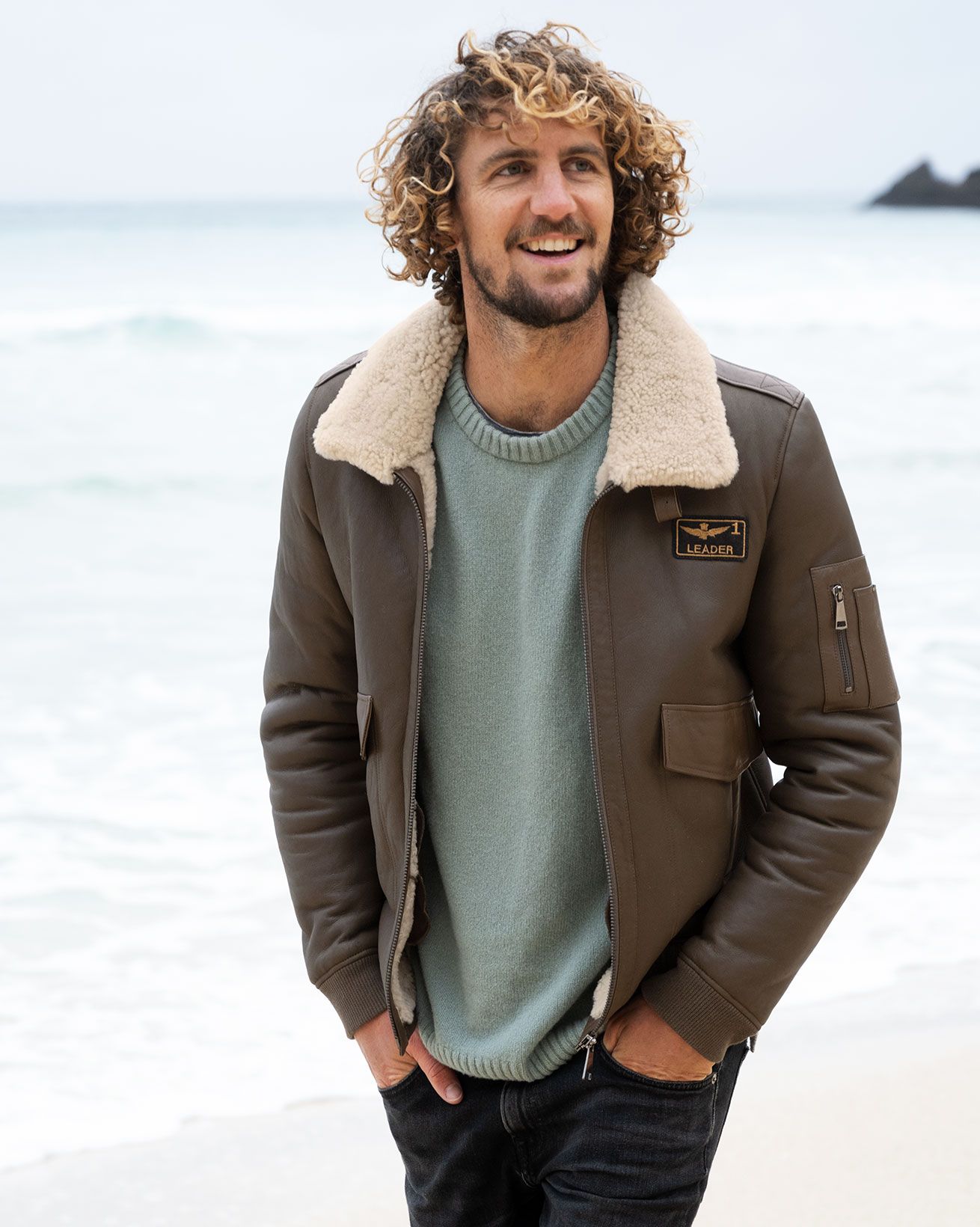 Men's Shearling Maverick Jacket