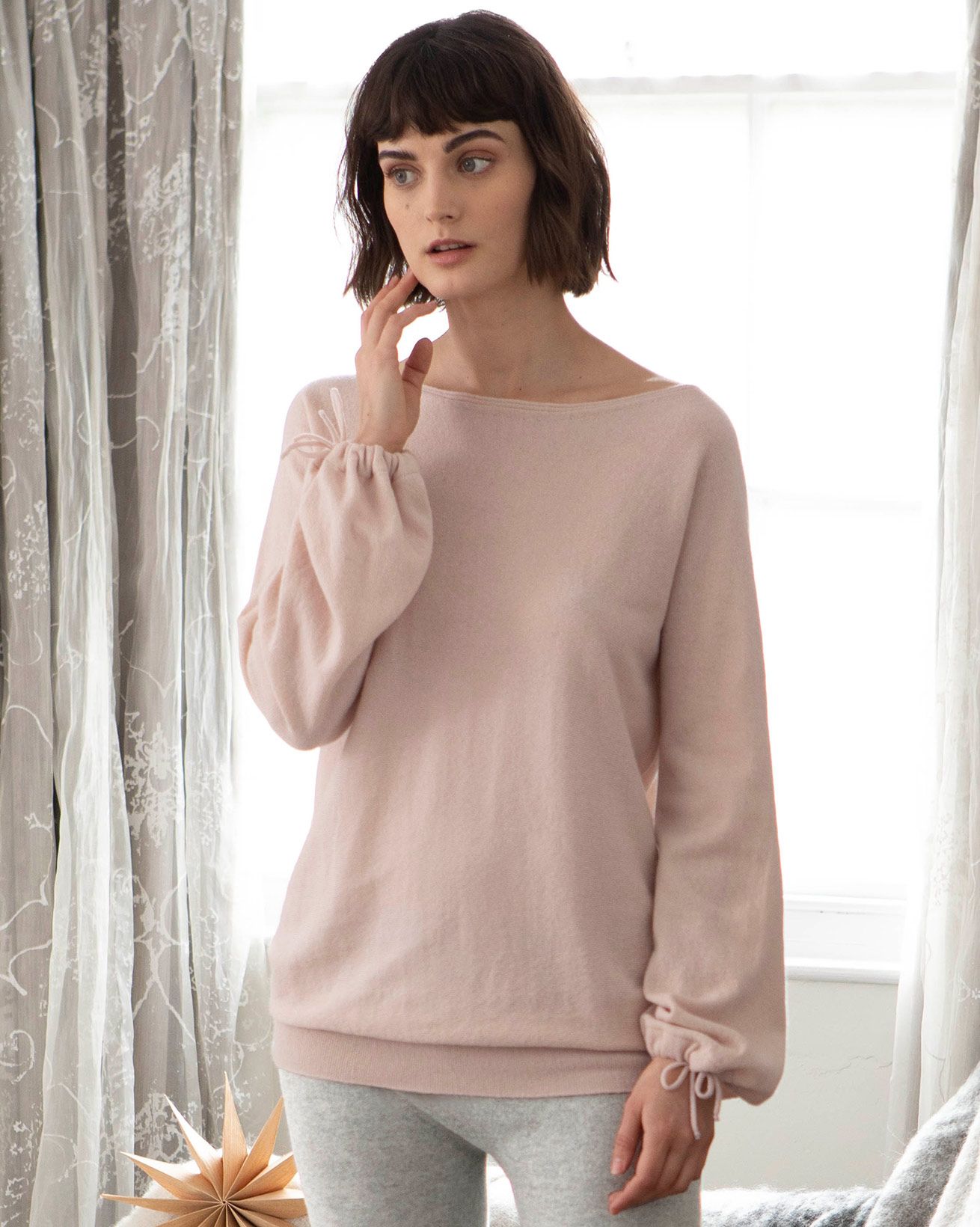 Boat Neck Luxe Lounge Jumper