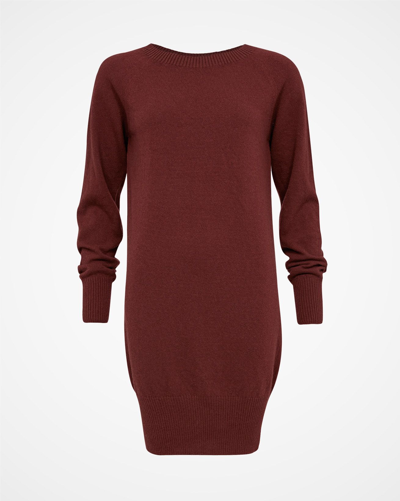 Supersoft Slouch Dress / Claret Colourblock / S