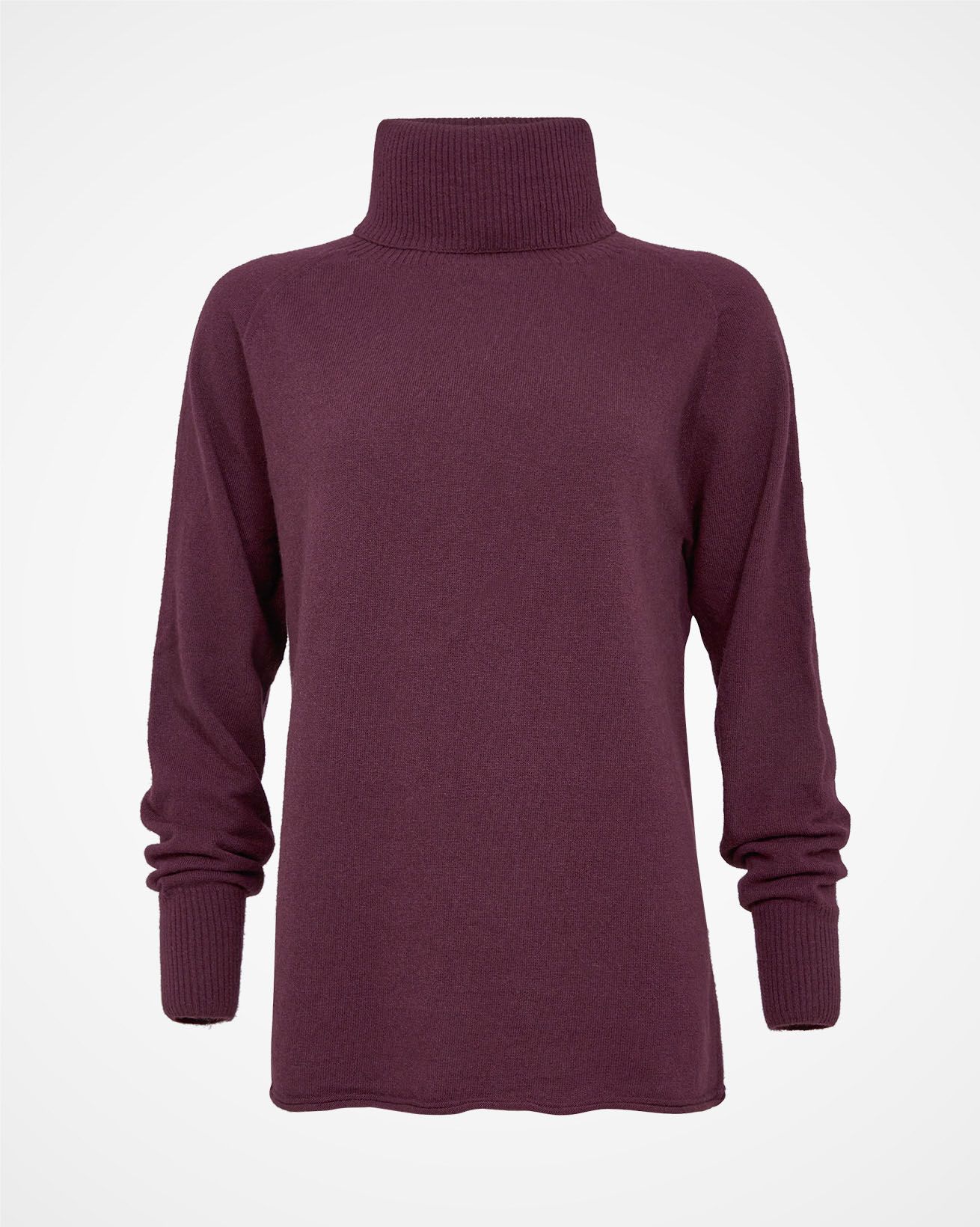 Geelong Slouch Roll Neck / Damson / S