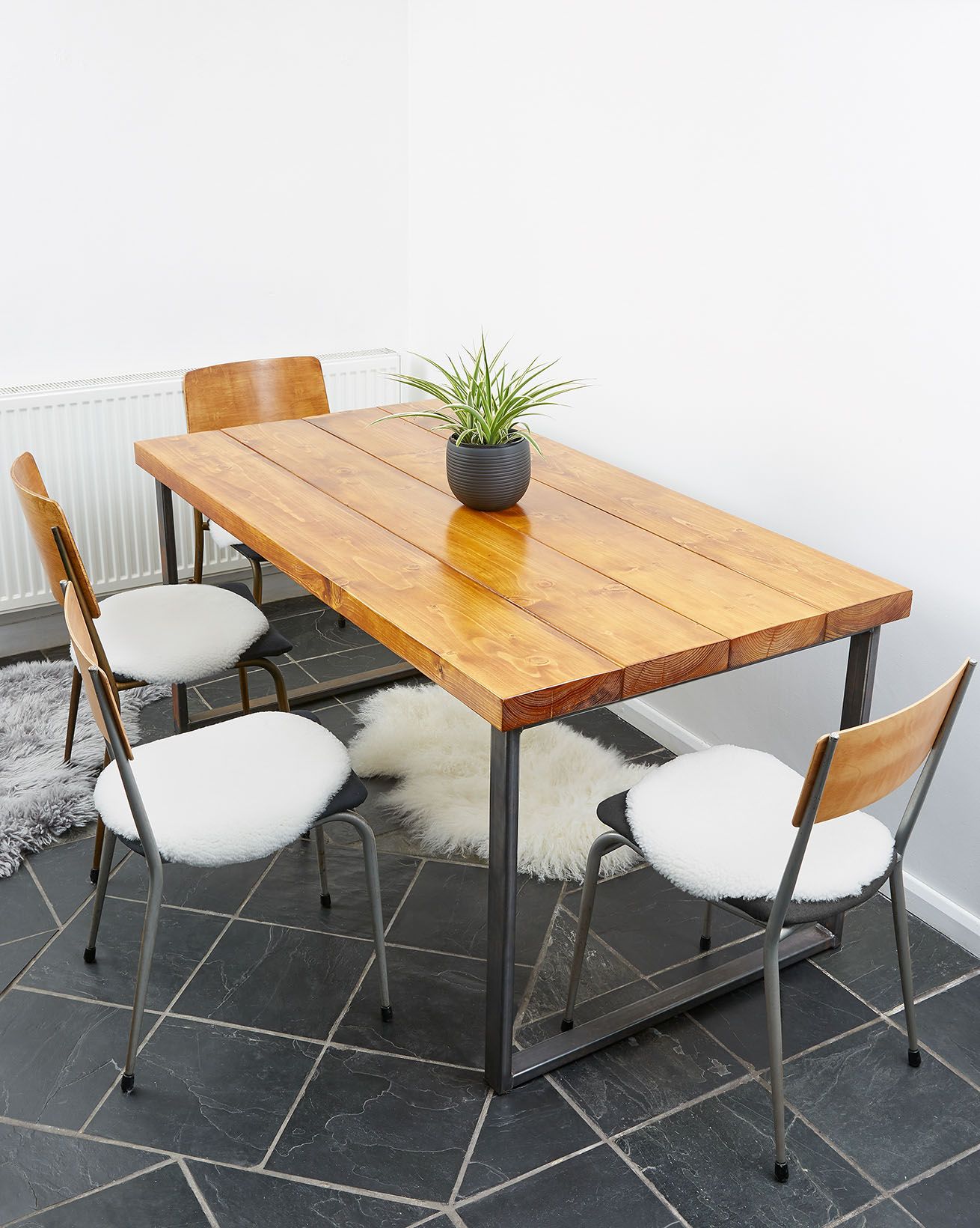 Round Shearling Chair Pads