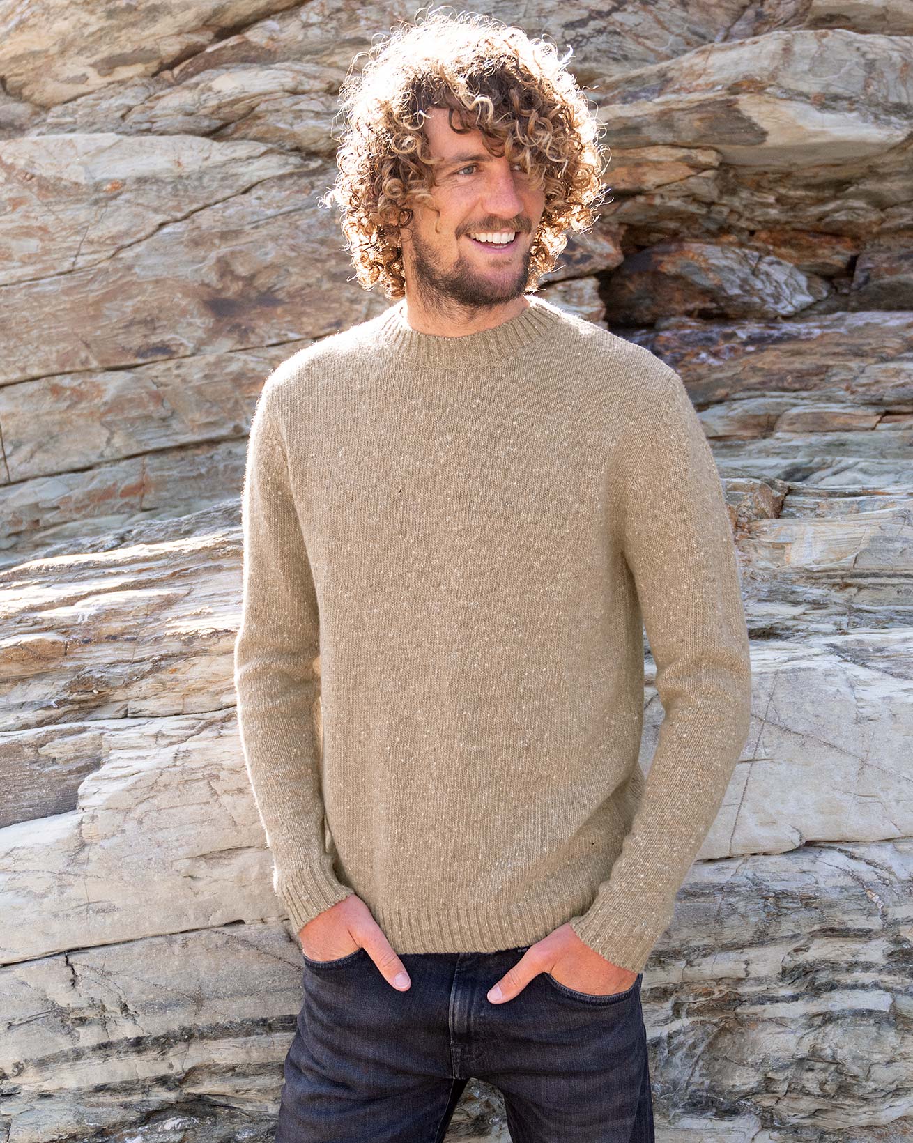 Men's Donegal Crew Neck Sweater