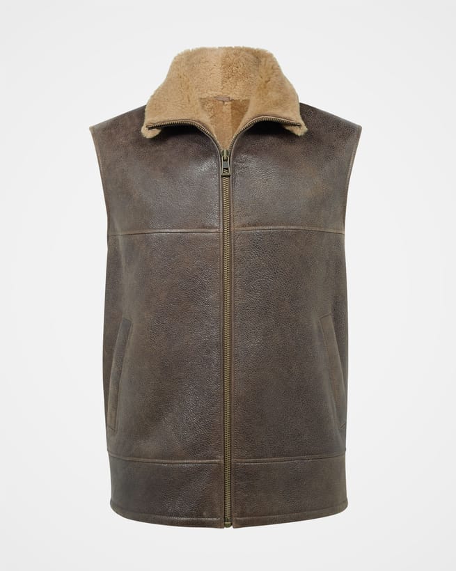 トップス HED MAYNER / Shearling Vest Shearling Vest with Zipper Online — Therma Kota