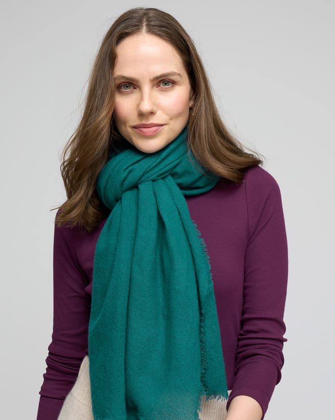 小物 ArgueSQUARE WOOL GAUZE STOLE GRAGE-CHECK 184885.jpg