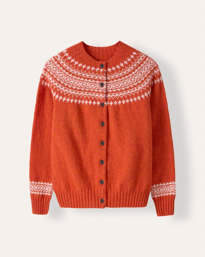 Harley of Scotland Fair Isle Cardigan