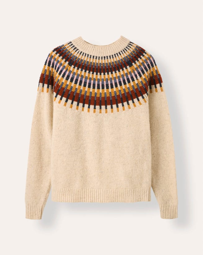 Donegal Stitch Yoke Jumper