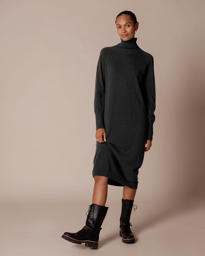Supersoft Midi Roll Neck Dress