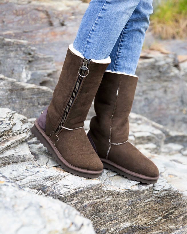 Aviator Shearling Calf Boots