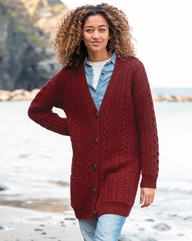 Cable Boyfriend Cardigan