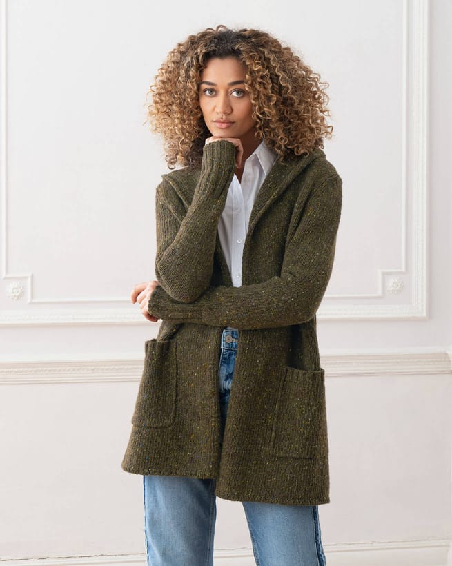 Donegal Hooded Coatigan